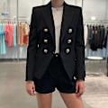Miniatyrbillede 3 af 3: Dame Blazer Kvinde 2024 Arbejdssæt Dame Jakke Kontor Dame Formelle Dame Blazers Og Jakker Dame Blazer Cpp Xnc -GSL xl
