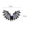 Miniatyrbilde 4 av 5: Halloween-gaver Halloween-kostymer for jenter og kvinner - Glitrende flaggermus-vinger med elastiske skulderstropper