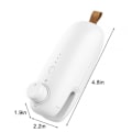 Miniatyrbilde 3 av 5: Miniposeforsegler, Bærbar Varme Vakuumforsegler Plastforsegler, 2 i 1 Varmeforsegling & Kutter Mini Matforsegler For Plastposer Matlagring - Tre-trinns Justering