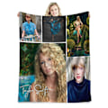 Miniatyrbillede 1 af 5: Berømt sanger flanneldækken Taylor Swift gave tæppe aircondition tæppe lur tæppe cover tæppe berømthed tæppe 100*150cm