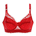 Miniatyrbilde 1 av 3: Sjarmerende Dame BH Push-up BH Blonderi Sexy Undertøy Støtte BH AA A B C D red 80abcd