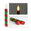 Miniatyrbillede 5 af 5: 12 Pak Julelys Tapers Flammeløse Lys Blinkende Batteridrevne Julelys green