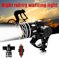 Miniatyrbilde 4 av 5: T6 LED MTB Sykkel Bak- og Forlykter Sykkelhovedlys USB Oppladbar individual headlight