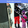 Miniatyrbillede 2 af 4: Skimate Skistroppe, Skistroppe til at bære, Skibærerstrop, Ski sele -GSL black