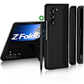 Miniatyrbilde 1 av 5: Etui til Samsung Galaxy Z Fold 6 med S Pen, utskiftbar S Pen-holder og kickstand, matt PC støtsikker full-body robust etui black