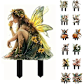 Miniatyrbillede 1 af 5: Boheme Fe-Potte Dekoration, 2D Fe-Have Plante Tilbehør, Fe-Have Figurer til Potteplanter og Havehave Græs Dcor k2