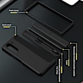 Miniatyrbilde 2 av 5: Etui til Samsung Galaxy Z Fold 6 med S Pen, utskiftbar S Pen-holder og kickstand, matt PC støtsikker full-body robust etui light purple