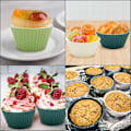 Miniatyrbillede 5 af 5: Genanvendelige muffinsforme i silikone - Non-stick cupcakeforme - Silikone cupcakeforme-D nye zd 12pcs