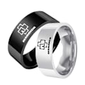 Miniatyrbilde 5 av 5: Mote Trendy Retro Rock Band Acdc Ring Rustfritt Stål Street Party Halloween Ring For Menn Og Kvinner Rockpunk Smykker Gaver