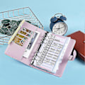 Miniatyrbillede 5 af 5: A6 Penge Budget Ringbind -organiser Binder Med Lommer, Kontant Stopning Budget Tegnebog Planlægger Binder Til Kontantbesparelse B -CHN