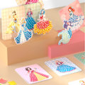 Miniatyrbilde 5 av 5: Poke Art DIY-sett, DIY Poking-tegning Prinsesse-antrekk Bretter for jenter 5-12 år Stoffkunst Frenzy Puslespill Stikk Maling Håndverk 12pcs