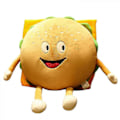 Pikkukuva 1 / 5: Tyynyjättiläinen Hampurilainen Tyynys Pehmeä Burger Plushtyynys Pehmeä Täytetty Hampurilainen Plushelelu Suuri Plushtyynys Hampurilainen Plushie 12\"