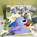 Pikkukuva 1 / 5: wish Stitch 3D digitaalinen painatus peitto, lakanat, kolmiosainen vuodevaatesetti 3 200*220