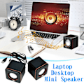 Miniatyrbilde 1 av 5: Datamaskinhøyttalere Bærbar PC Liten Høyttaler Hjem Desktop Notebook Mini Multimedia USB Ledningsført Lyd Klarering