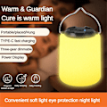 Miniatyrbillede 2 af 5: LED Campinglys USB Genopladelig Teltslampe Natlampe Udendørs Fiskeri Fest columnar 2600 mah