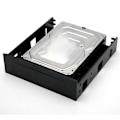 Miniatyrbillede 3 af 5: 5,25 tommer CD-Plads til 3,5 tommer 2,5 tommer SATA HDD Mobil Rack Beslag Kabinet Sort til PC