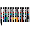 Miniatyrbilde 2 av 4: 1 stk Uni Posca Pc-3m Malingmarkør - Ekstra Fin Kulepenn 0,9-1,3 mm Kunstmarkørpenner Vannbasert 24 Farger Tilgjengelig - Kunstmarkører - green