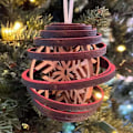Pikkukuva 2 / 5: 3D-kaksoiskierteiset lumihiutaleet, joulukuusen riipuskoriste, 3D-puinen kierteiset lumihiutale joulukuula joulukoriste -CHSZ 1pcs