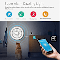 Miniatyrbilde 4 av 4: 2-i-1 Tuya Smart Life Trådløs Wifi Sirene Alarm Sensor Lyd og Lys Alarm Sirene Støtte Q ZD OI