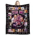 Miniatyrbild 5 av 5: Berömd sångare flanellfilt Taylor Swift presentfilt luftkonditioneringsfilt tupplur filt täcke kändisfilt 130*150cm