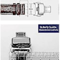 Miniatyrbillede 2 af 4: Fold-over Spænde Automatisk Dobbelt Klik Rustfrit Stål Bånd Spænde Til Urrem 22 Mm Værktøj (farve: Guld, størrelse: 22mm)