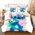 Pikkukuva 4 / 5: wish Stitch 3D digitaalinen painatus peitto, lakanat, kolmiosainen vuodevaatesetti 20 140*210
