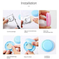 Miniatyrbillede 5 af 5: Paste Solid Mini Luftfrisker Badeværelse Toilet Deodorizer Soveværelse Skab Garderobe Bilmonteret white