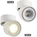 Miniatyrbilde 2 av 4: 10w LED-downlights, justerbar lampehusvinkel, justerbare downlights, LED-downlights, 10x10x10cm (hvit-4000k) -J