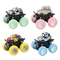 Miniatyrbilde 5 av 5: 3 Offroad Lekebil Crashsikker Friksjonsleke med Graffiti for Gutter graffiti yellow