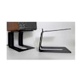 Miniatyrbilde 1 av 5: Metall skrivebordshøyttalerstativ Anti-vibrasjons bordplateholderbrakett In-cline-design for bedre lyd 5. mai 30