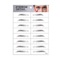 Miniatyrbillede 1 af 2: Beauty Secrets Neglelim Yebrow Sticker Simulation Øjenbryn Semi- Tatoveringer Øjenbryn b
