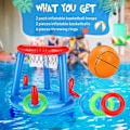 Miniatyrbillede 4 af 5: Oppustelige swimmingpool tilbehør basketball poolspil -GDZD