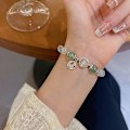 Miniatyrbilde 2 av 2: Kvinners perle armbånd gave luksus nisje allsidig perle armbånd for retro par smykker ZD HU style 12