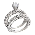 Miniatyrbillede 1 af 2: Flash Diamond Forlovelsesringe Kvinders Ringe Mode Smykker Bryllupsringe - 7
