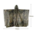 Pikkukuva 2 / 5: 3-in-1 Poncho Vedenpitävä Camo Ripstop Sateenvarjo Takki