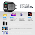 Miniatyrbild 5 av 5: US/EU/UK/KR 65W GaN-laddare för QC 3.0 USB PD Väggladdare Typ C USB Snabbladdare för Laptop Telefon Power Bank Adapter Vit - EU