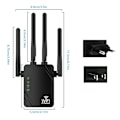 Miniatyrbild 8 av 8: WLAN-repeater WLAN-förstärkare 1200Mbit/s 5GHz & 2.4GHz dubbelbands-W