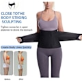 Miniatyrbillede 4 af 5: Postpartum Abdominal Bælte - C-sektion Abdominal Binder Abdominal Binder til Post-kirurgisk Gendannelse - Tummy Tuck Girdle, hw Sort L