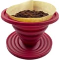 Miniatyrbilde 6 av 11: Sammenleggbart kaffefilter i silikon (rødt)