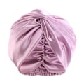 Miniatyrbild 5 av 5: Lila Satin Bonnet - Siden Sovhatt för Kvinnor - Justerbar Hårsjukvårdshätta för Nattetid