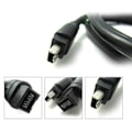 Miniatyrbillede 3 af 5: IEEE 1394 FireWire 800 til 400 Datakabel, 9- til 4-polet FireWire Kabel, 1,8 Meter, Sort