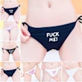 Miniatyrbillede 3 af 5: G-String Strings Kvinders Trusse Print Trusse HVID BOGSTAV