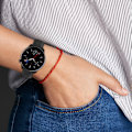 Miniatyrbillede 5 af 5: Ægte læderrem til Samsung Galaxy Watch 5/5 Pro/4/4 Classic/3 41mm, Huawei Watch GT3 42mm/GT2 42mm, Huami Amazfi Sort