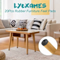 Miniatyrbillede 4 af 5: 20 Pakke Anti-Skrid Gummifødder, Runde Gummifødder til Skærebrætter til Møbler, Borde, Stole, Skabe, Sofaer, Sort (D36mm x H14mm)