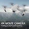 Miniatyrbild 5 av 5: E88 Pro Kameradrönare för Vuxna och Barn, 4K HD Wifi FPV Drönare, Vikbar RC Quadcopter för Nybörjare, Leksaker Presenter med 3 Batterier