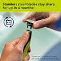 Miniatyrbillede 5 af 5: 3-pak barberblade 360 blade Kompatible med Philips Oneblade erstatningsblade One Blade Pro blade Me 360° rotation