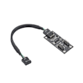Miniatyrbillede 1 af 5: USB Hub USB Splitter USB2.0 9-Pin til Dobbelt 9-Pin Hub Adapter Riser Motherboard USB 9-Pin Stik 1 til ([HK])