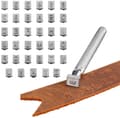 36-delars set - Alfanumeriska stämplar - Stämpelset