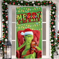 Miniatyrbillede 3 af 5: Jule-Dørbanker Glædelig Jul Grinchmas Font Veranda Skilt Vinter Nytår Jul Julepynt og Tilbehør til Hjemmefest