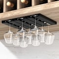 Miniatyrbild 2 av 2: 4-pack, Hängande Vinglasställ för Underskåp, Vinglasställ Väggmontering
